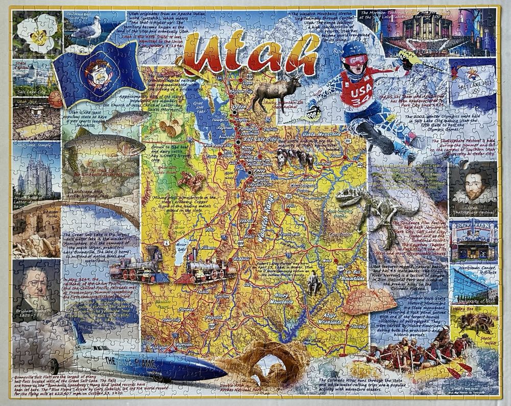 Utah (UV)(Loan to Cheryl)PC 💎 - White Mountain puzzle collectible [Barcode 724819257386] - Main Image 2