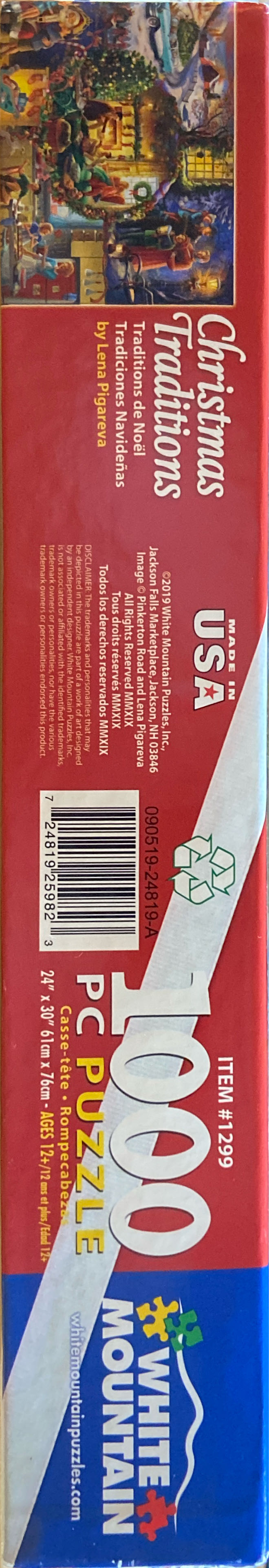 Christmas Traditions-Limited Edition - White Mountain puzzle collectible [Barcode 724819259823] - Main Image 3