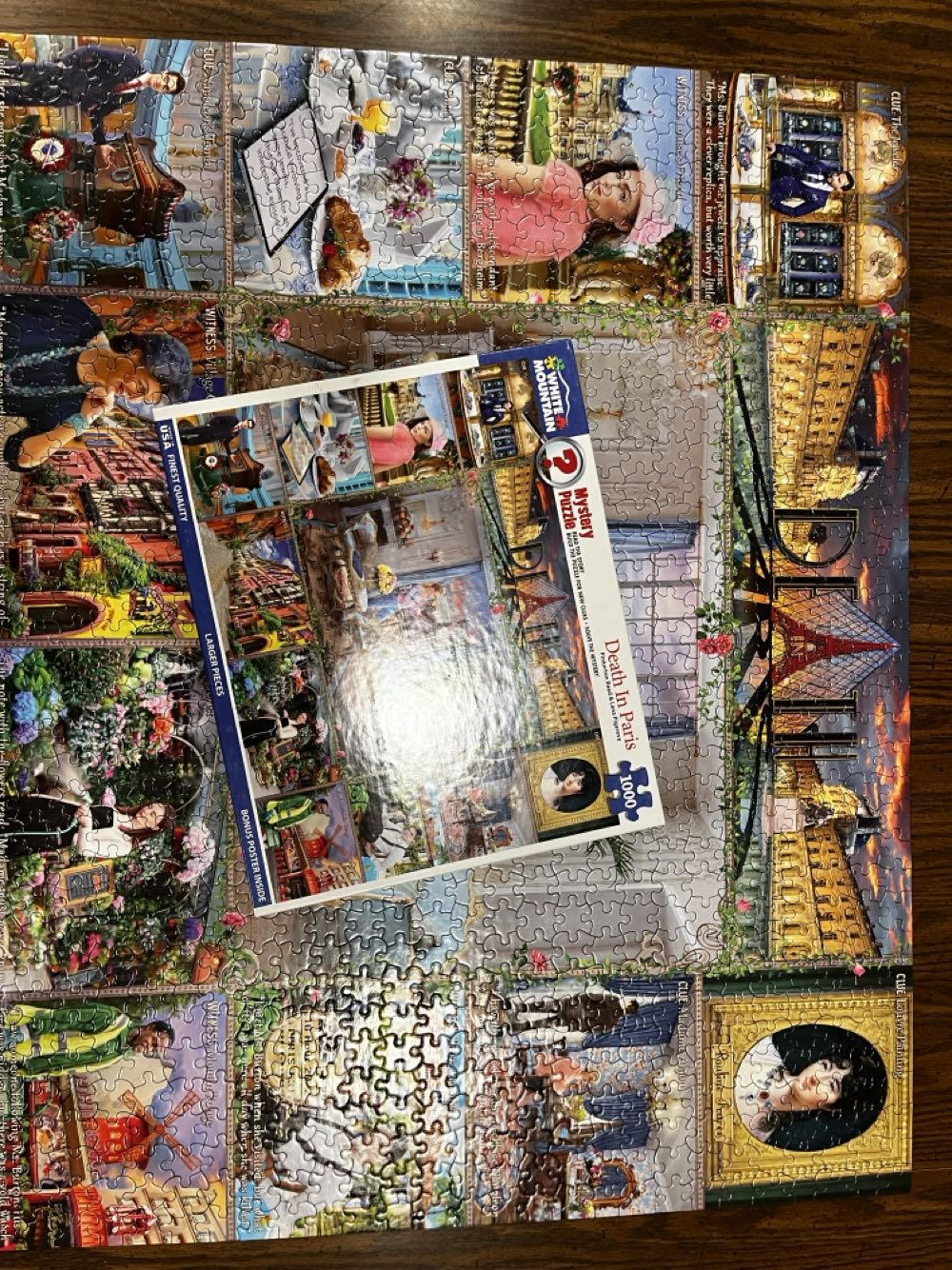 Death In Paris - White Mountain puzzle collectible [Barcode 724819265985] - Main Image 2