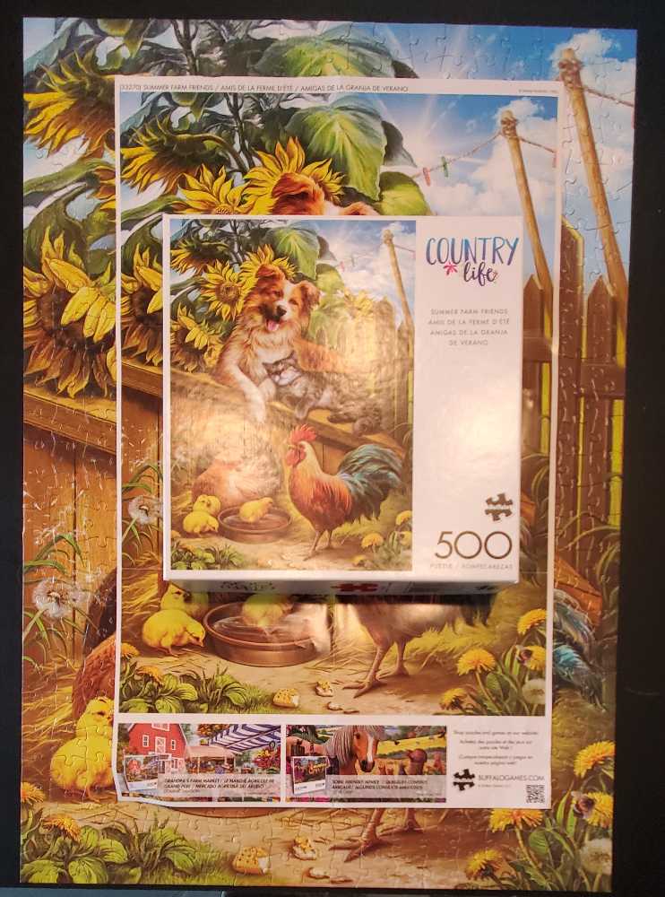 Summer Farm Friends Jenn - Buffalo puzzle collectible [Barcode 079346332700] - Main Image 2