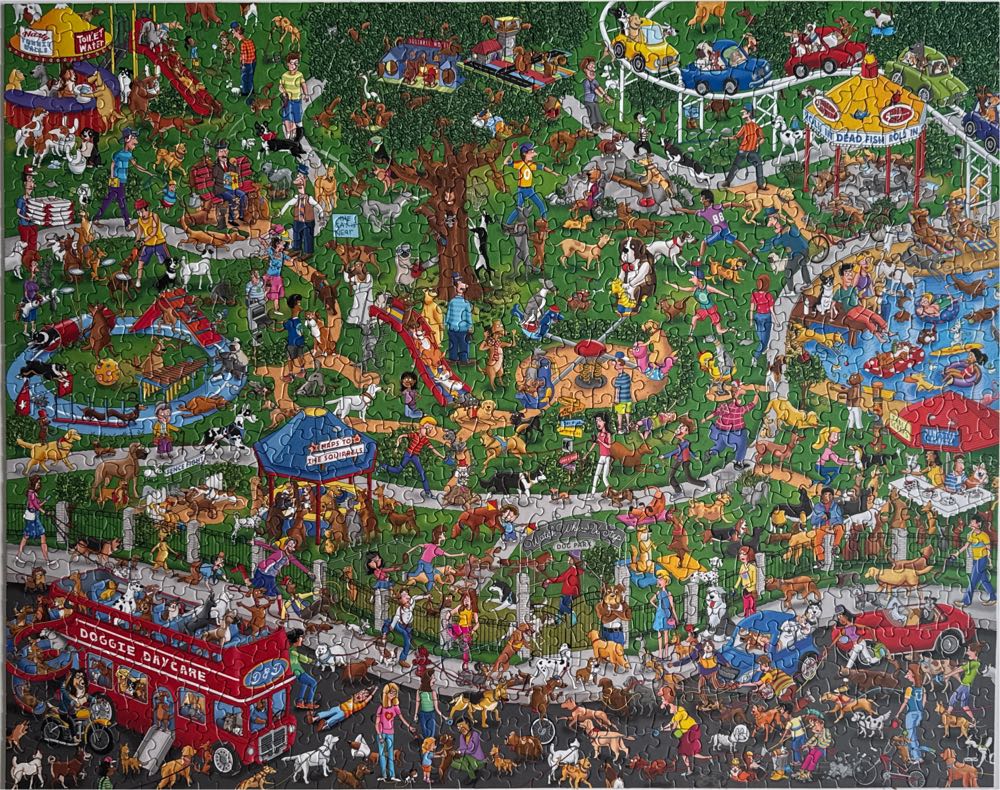 The Dog Park - Springbok puzzle collectible [Barcode 091683111794] - Main Image 2