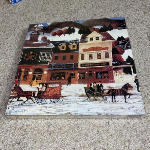 Vintage Winter Village American Publishing Corp Jigsaw Puzzle 551 Complete  puzzle collectible [Barcode 078581060539] - Main Image 1
