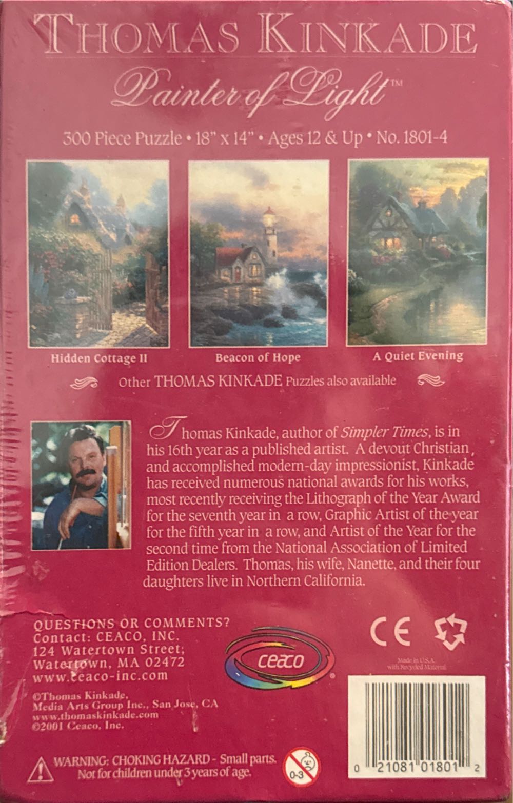 The Garden Of Prayer - Ceaco puzzle collectible [Barcode 021081018012] - Main Image 2