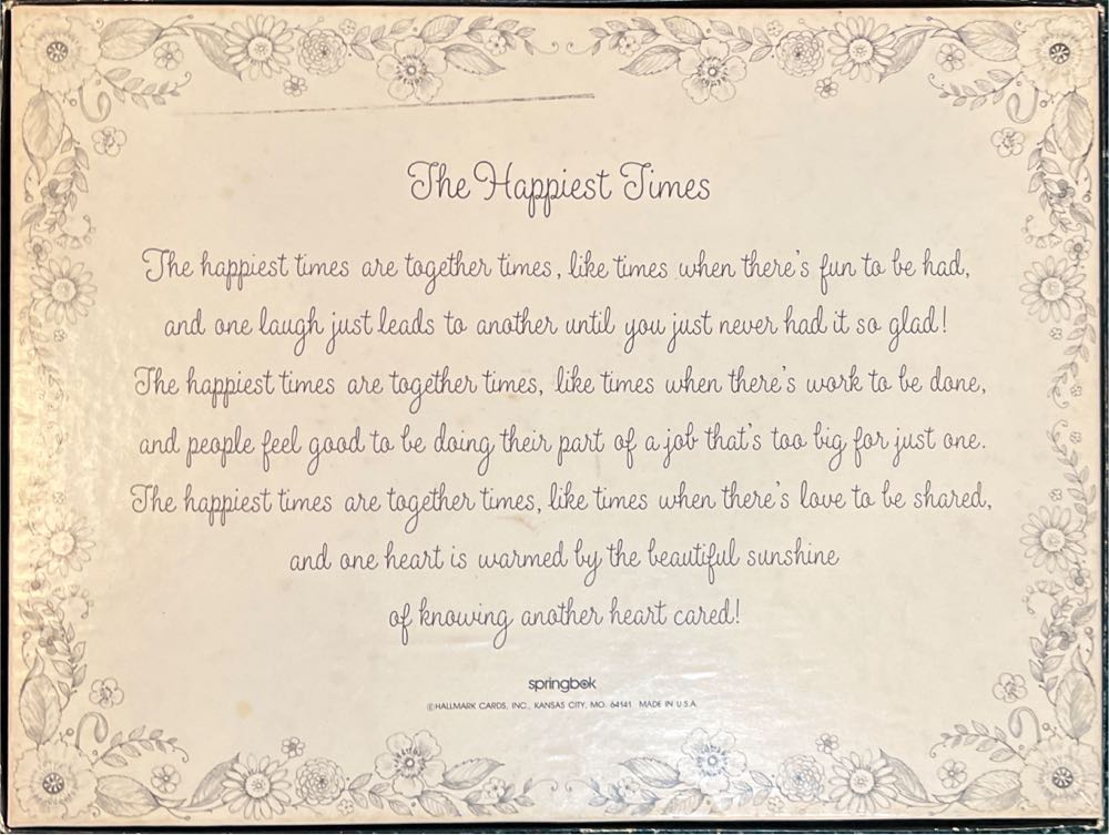 The Happiest Times Are Together Times - Springbok puzzle collectible - Main Image 2