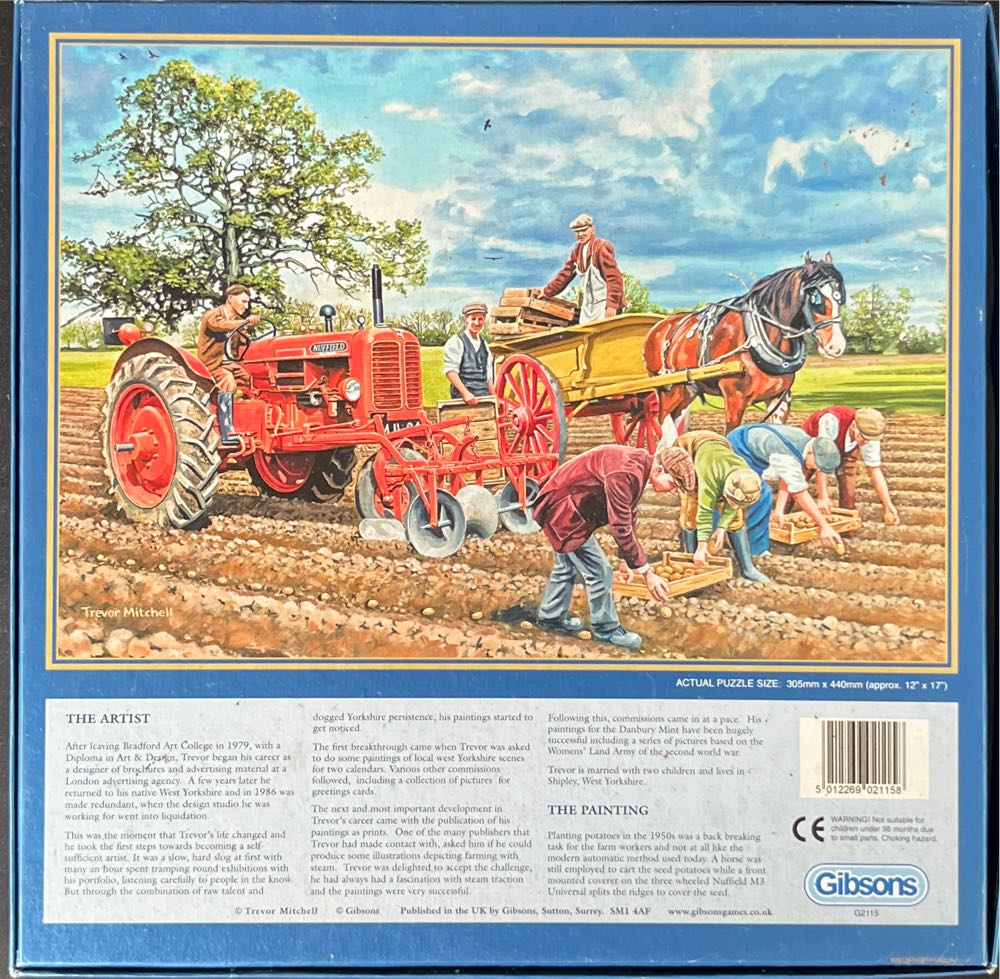 Seeding The Crop 🟦 - Gibsons puzzle collectible [Barcode 5012269021158] - Main Image 2