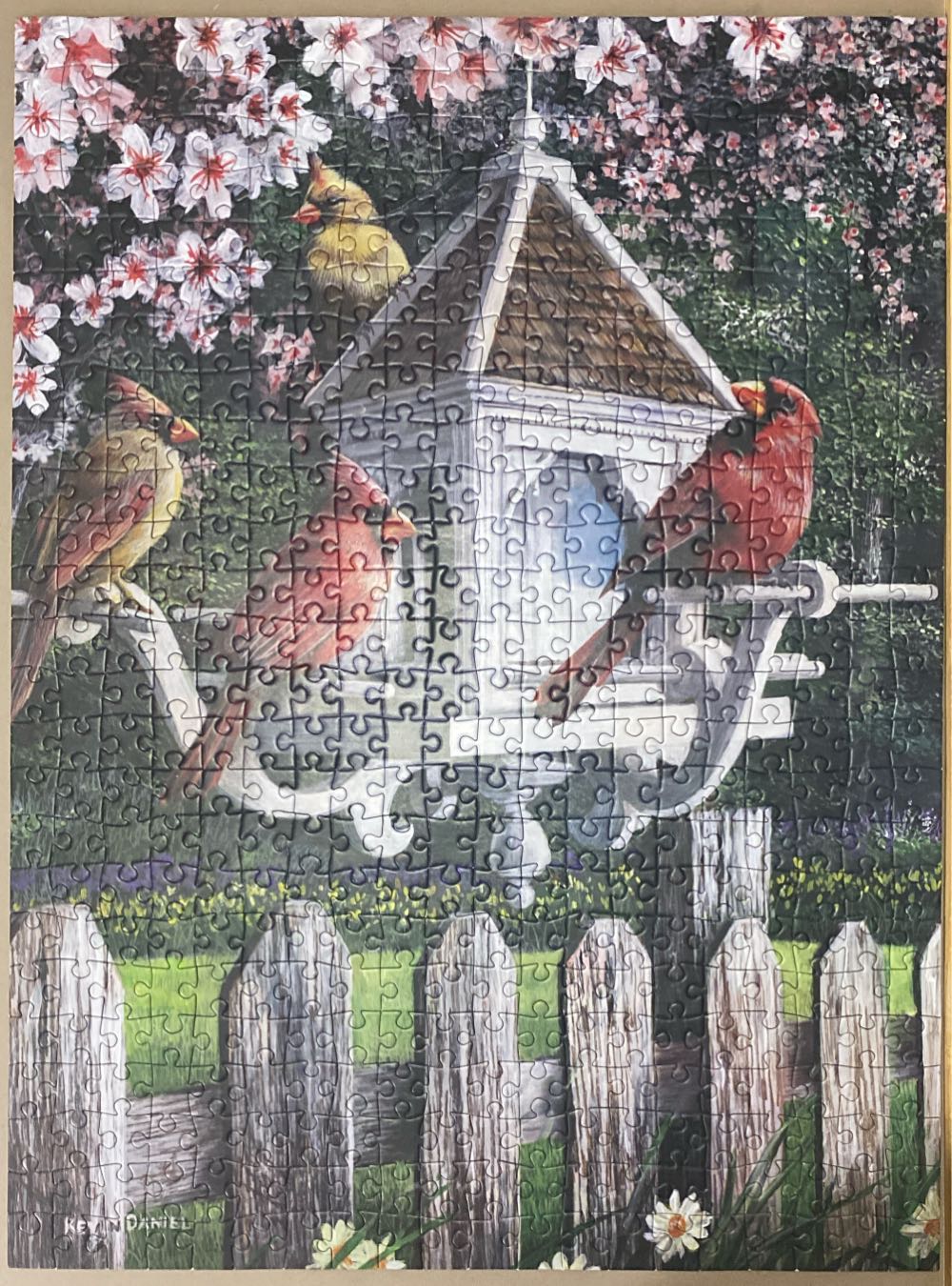 Cardinals, Kevin Daniel Artist Series - Imagination Puzzles puzzle collectible [Barcode 669165018673] - Main Image 2