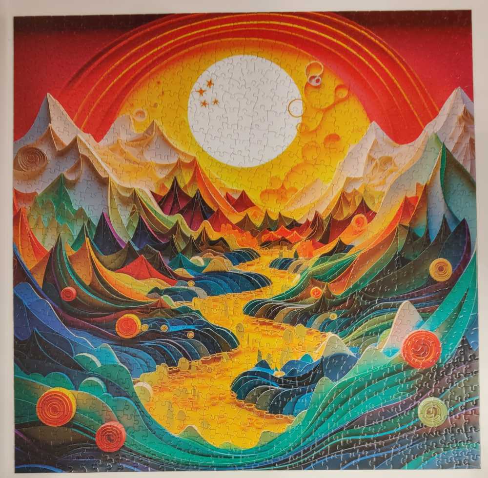 BGRAAMIENS- Canyon Sunset - Bgraamiens Puzzle 🇨🇳 puzzle collectible - Main Image 2