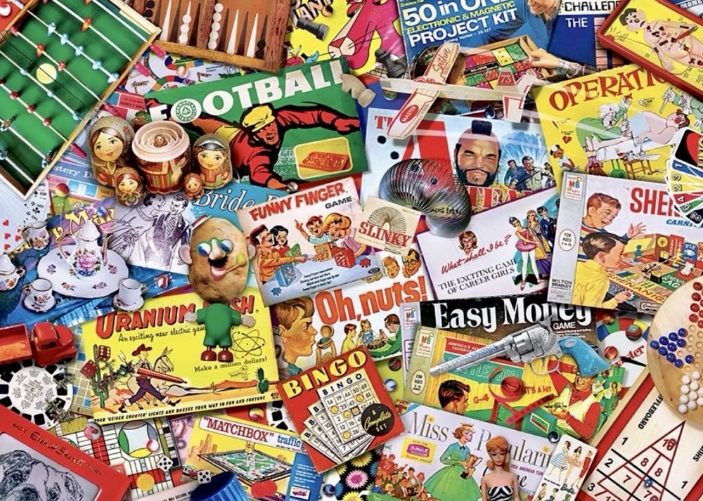 Flashbacks : Family Game Night - MasterPieces puzzle collectible [Barcode 705988721397] - Main Image 2