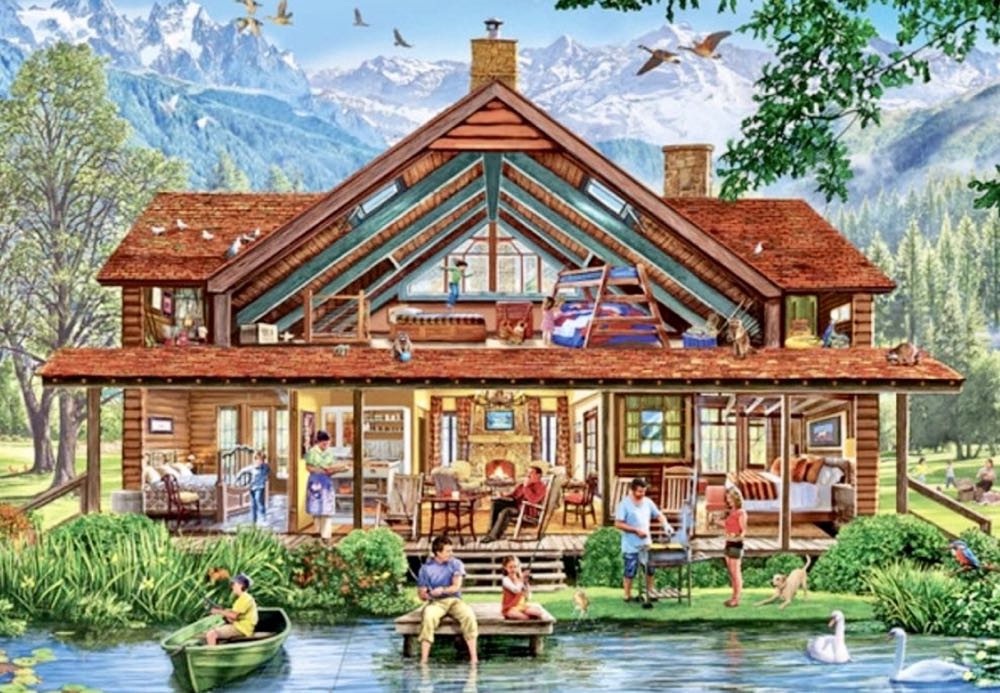 Inside Out : Camping Lodge - MasterPieces puzzle collectible [Barcode 705988719653] - Main Image 2