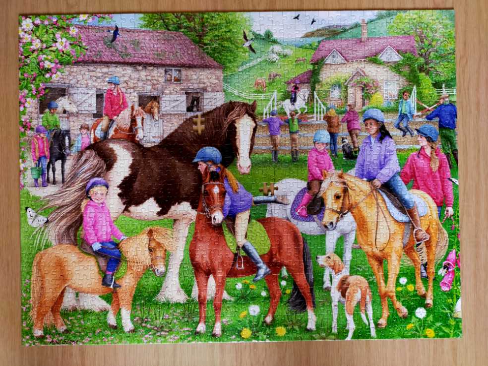 Riding School. The Manage Horses - Jumbo puzzle collectible [Barcode 8710126003176] - Main Image 2