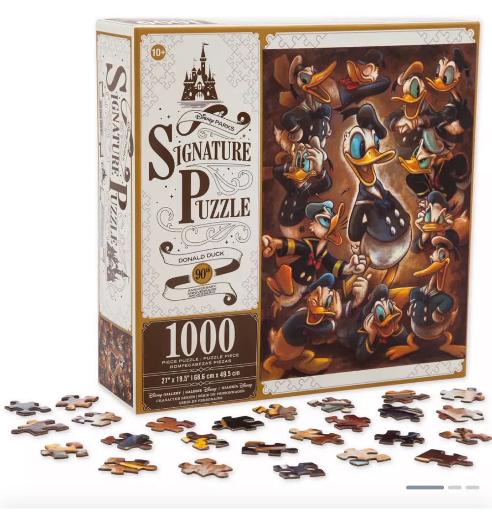 Donald Duck 90th Anniversary Jigsaw Puzzle - Disney Parks Signature puzzle collectible - Main Image 2