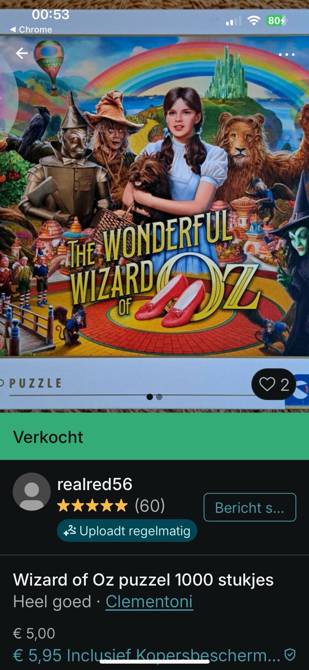 The Wonderful Wizard Of Oz - Clementoni puzzle collectible [Barcode 8005125397464] - Main Image 3