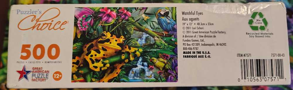 Watchful Eyes - Great American Puzzle Factory puzzle collectible [Barcode 010563075711] - Main Image 3