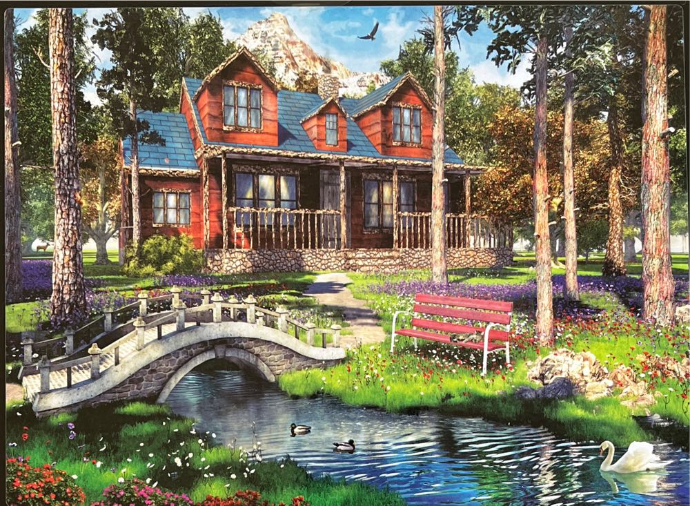 Pine Cabin Home - Cardinal puzzle collectible [Barcode 778988336205] - Main Image 2