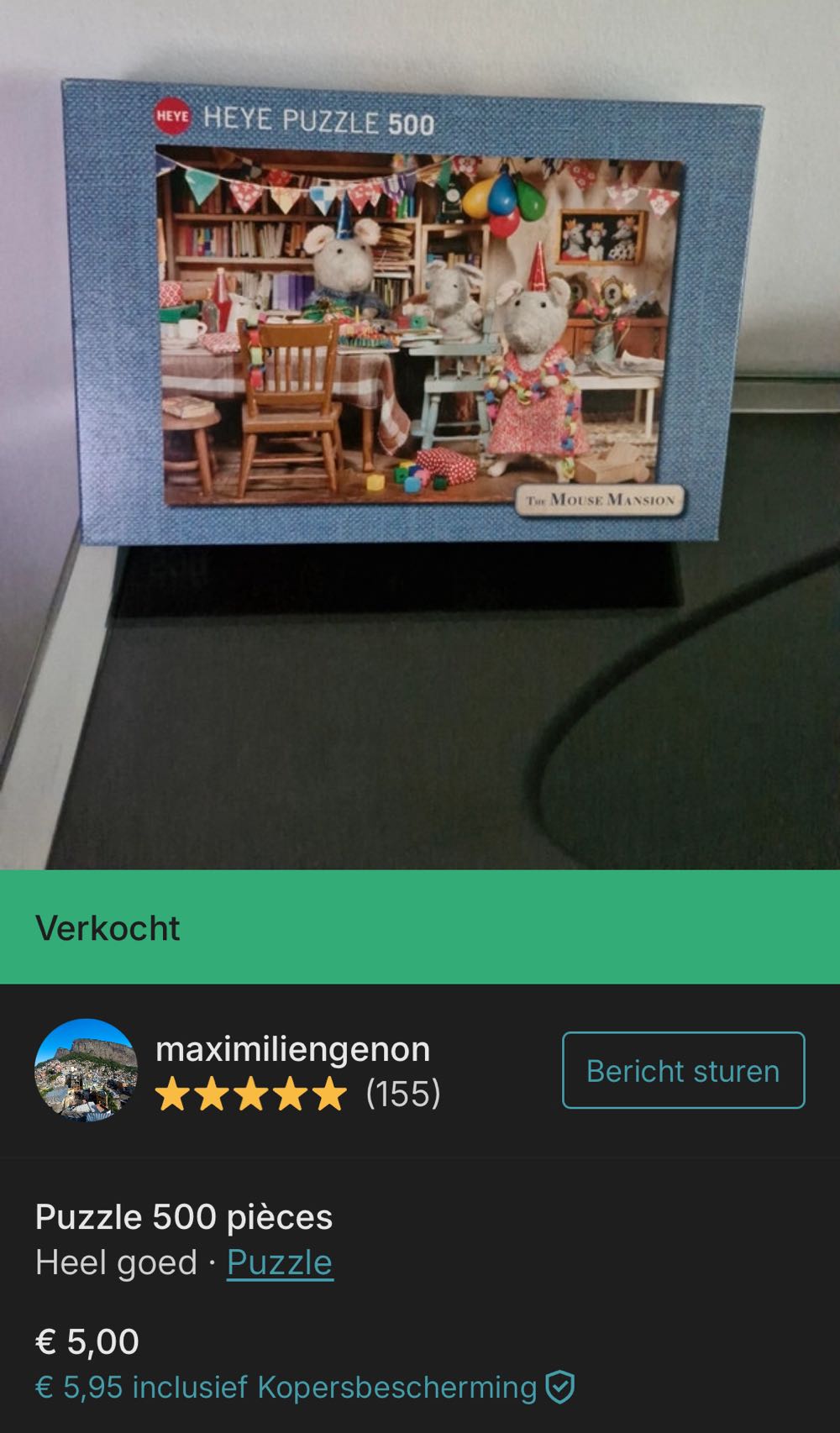 Mouse Mansion Celebration 🟦 - Heye Puzzle puzzle collectible [Barcode 4001689297053] - Main Image 4