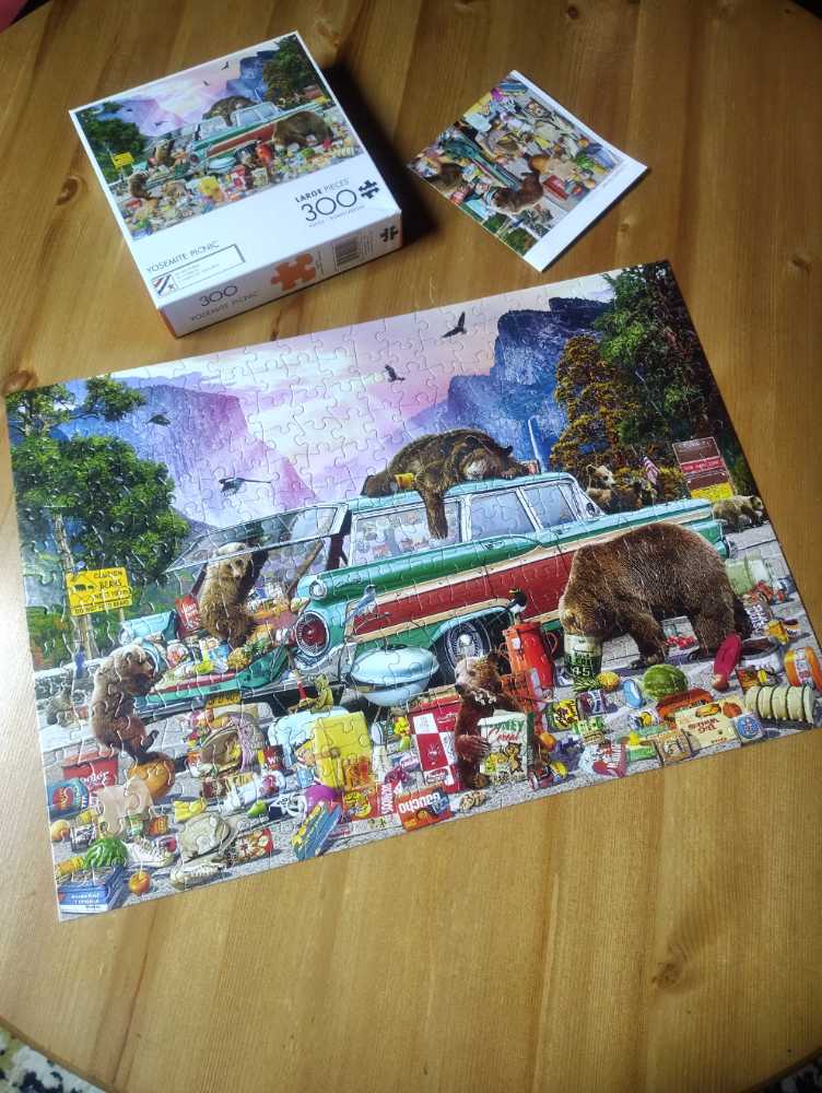 Coming Soon-Yosemite Picnic  - Buffalo Games 🇺🇸 puzzle collectible [Barcode 079346225118] - Main Image 3