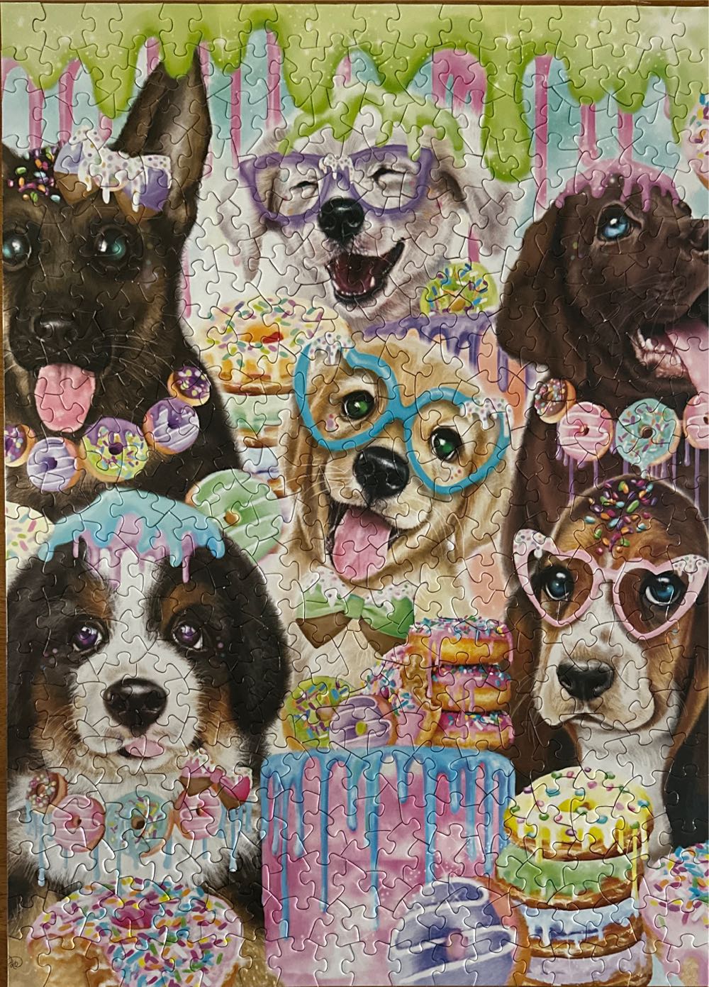Doggies And Donuts - Bits & Pieces puzzle collectible - Main Image 2