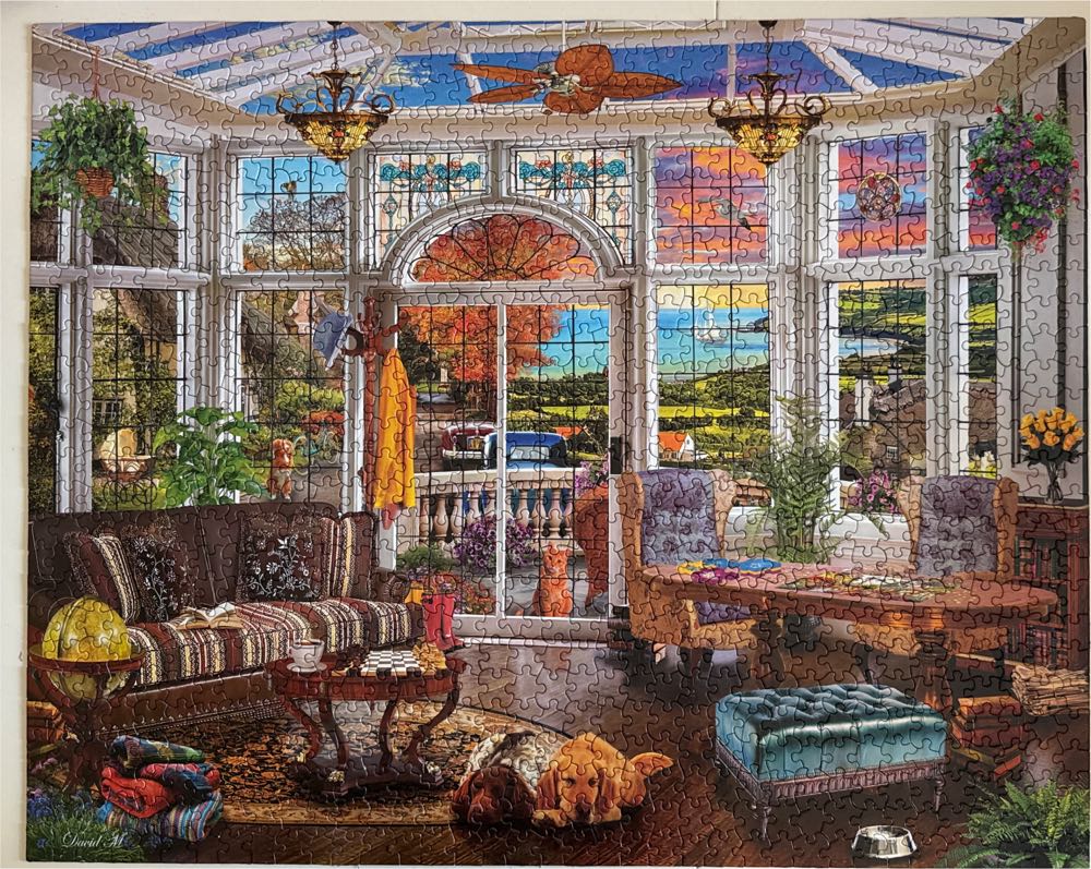 Garden Room - White Mountain 🇺🇸 puzzle collectible [Barcode 724819267972] - Main Image 2
