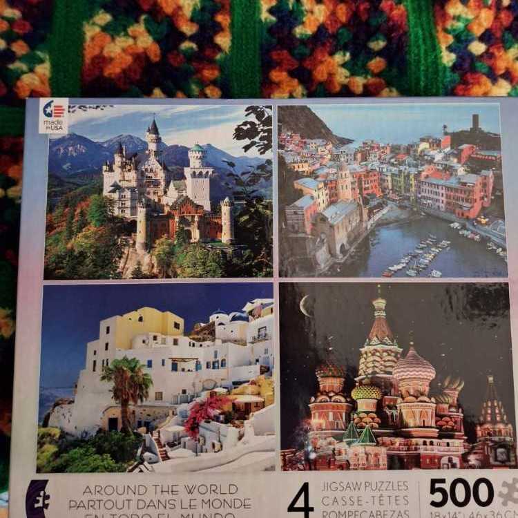 Around The World Puzzle Set/4 - Ceaco 🇺🇸 puzzle collectible [Barcode 9781936011834] - Main Image 2