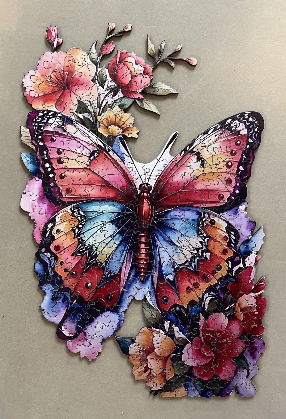 Falling Leaf Butterfly Wooden Puzzle - Temu puzzle collectible - Main Image 2