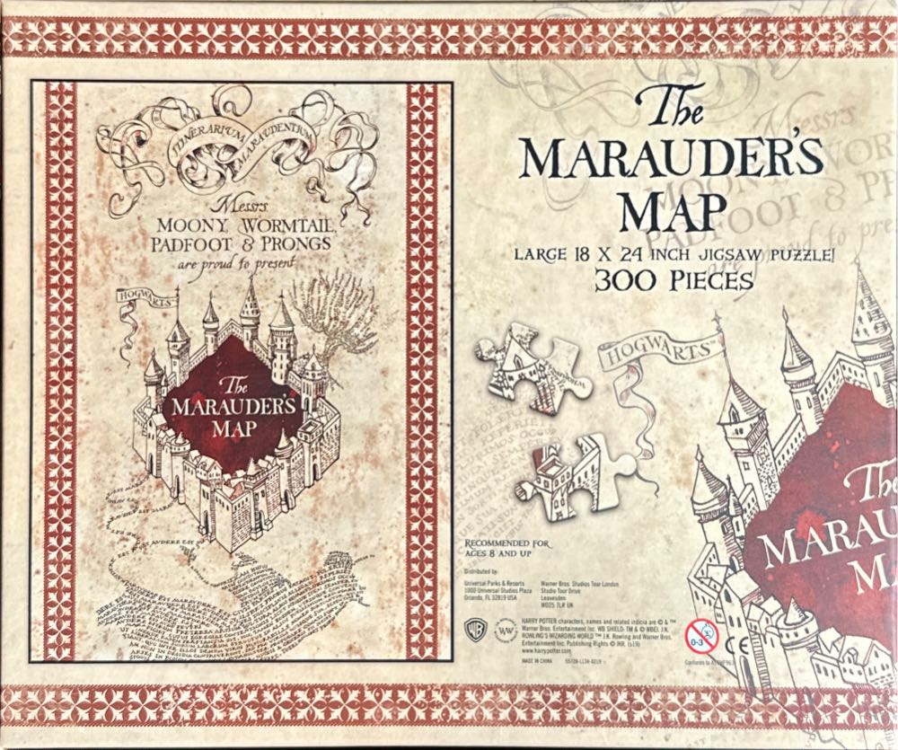 The Marauders Map - Warner bros. Studio Tour London puzzle collectible - Main Image 2