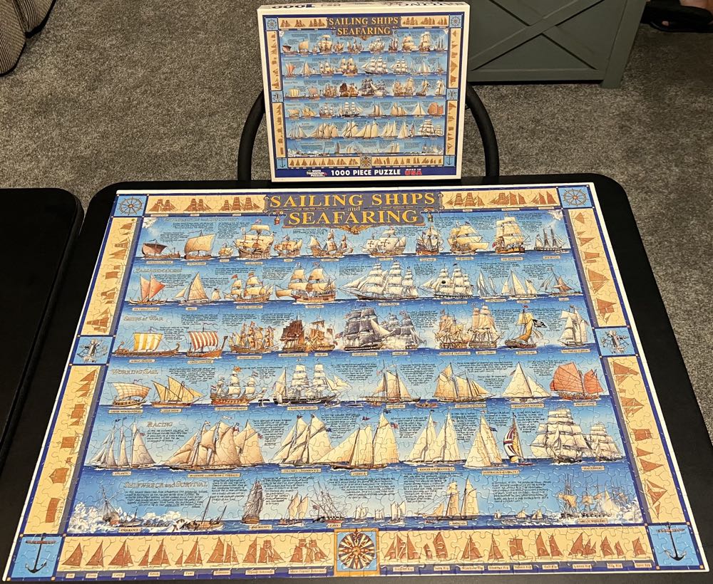 Sailing Ships and Seafaring - 924, 9/17/25 - White Mountain 🇺🇸 puzzle collectible [Barcode 724819248735] - Main Image 3