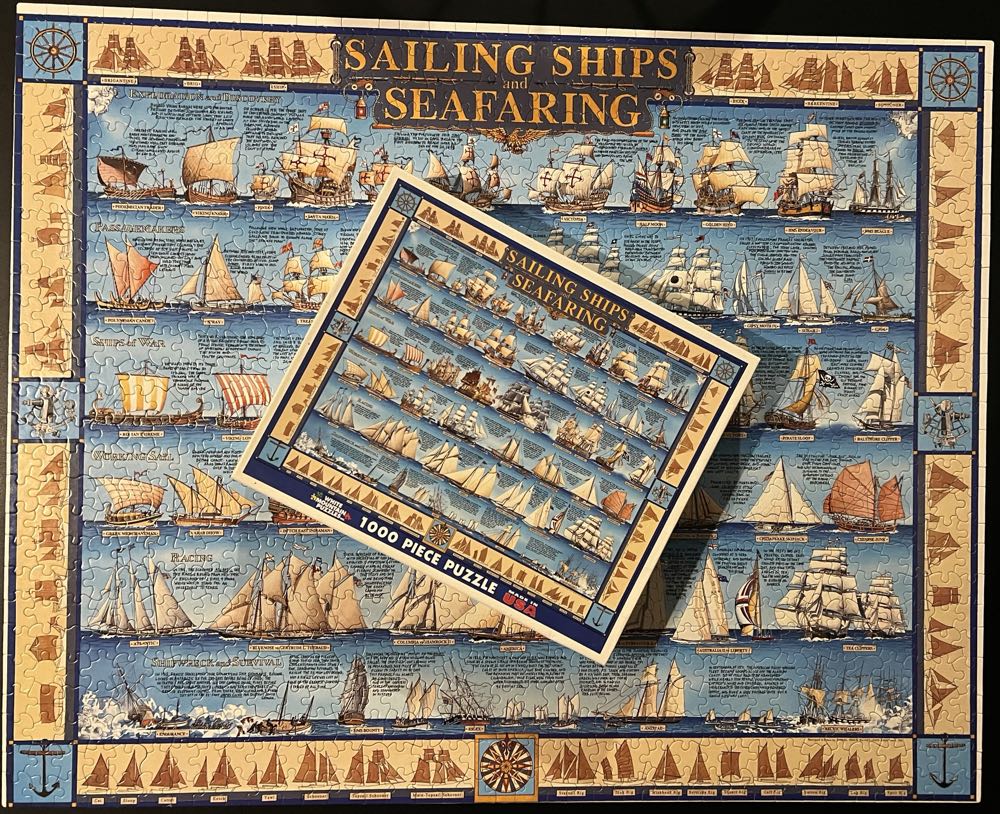 Sailing Ships and Seafaring - 924, 9/17/25 - White Mountain 🇺🇸 puzzle collectible [Barcode 724819248735] - Main Image 4