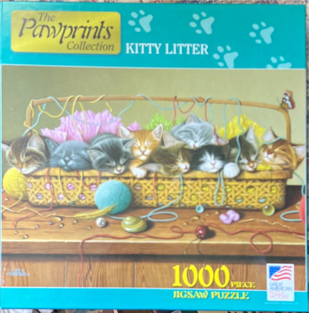 Great American Factory Kitty Litter Pc Pawprints The Collection Cat Paw - Great American Factory Puzzle puzzle collectible [Barcode 010563086601] - Main Image 2