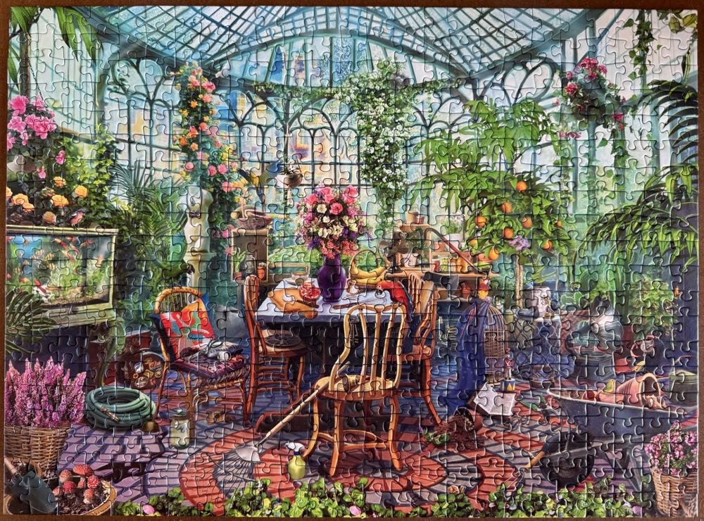 Greenhouse Morning - Ravensburger 🇩🇪 puzzle collectible [Barcode 4005556148325] - Main Image 2