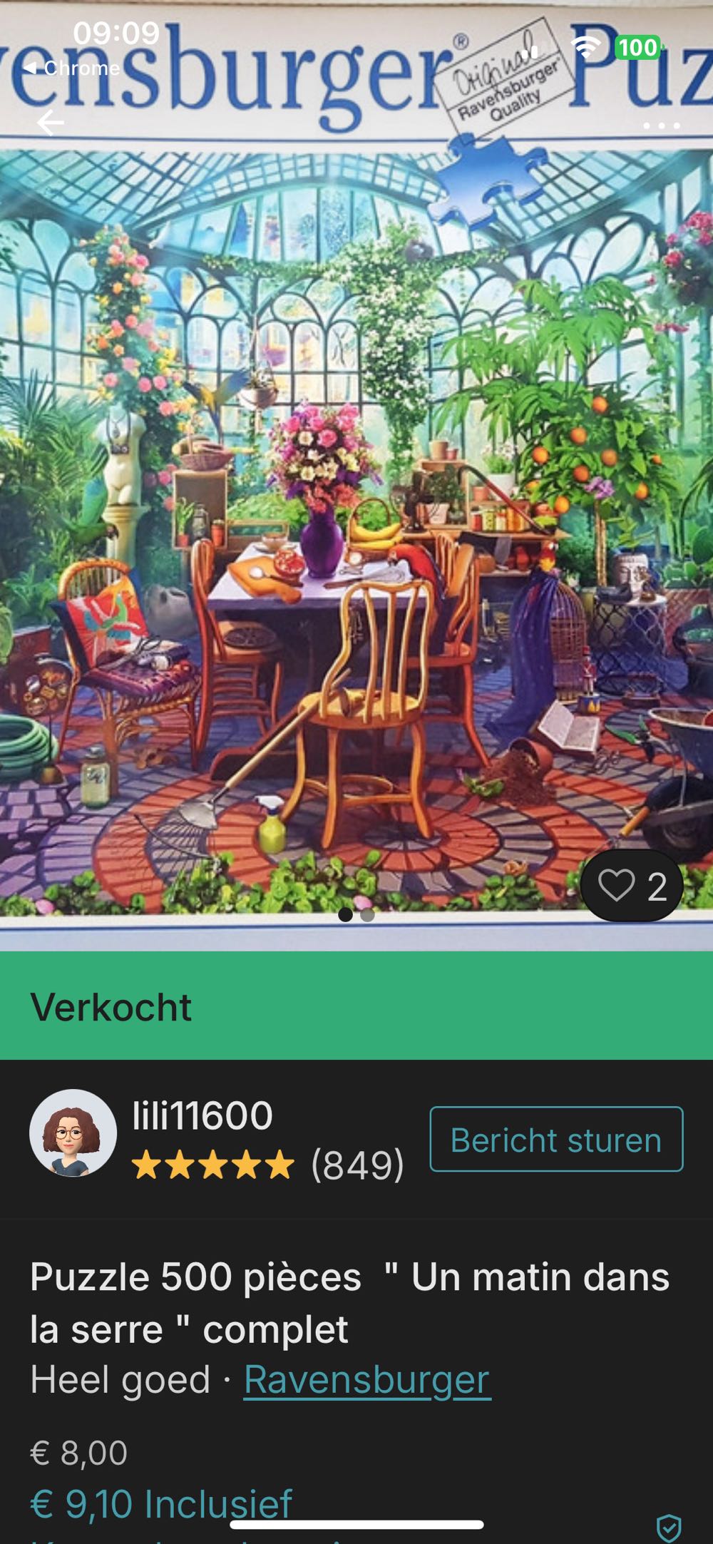 Greenhouse Morning - Ravensburger 🇩🇪 puzzle collectible [Barcode 4005556148325] - Main Image 4