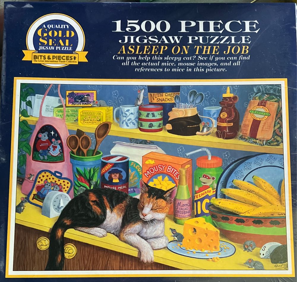 Asleep On The Job - Bits & Pieces puzzle collectible [Barcode 704812301484] - Main Image 2