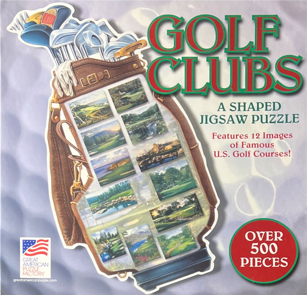 Golf Clubs 500-piece Puzzle - Great American Puzzle Factory puzzle collectible [Barcode 010563098062] - Main Image 2