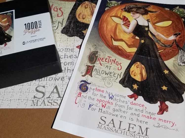 Salem, Massachusetts Vintage - Lantern Press puzzle collectible - Main Image 2