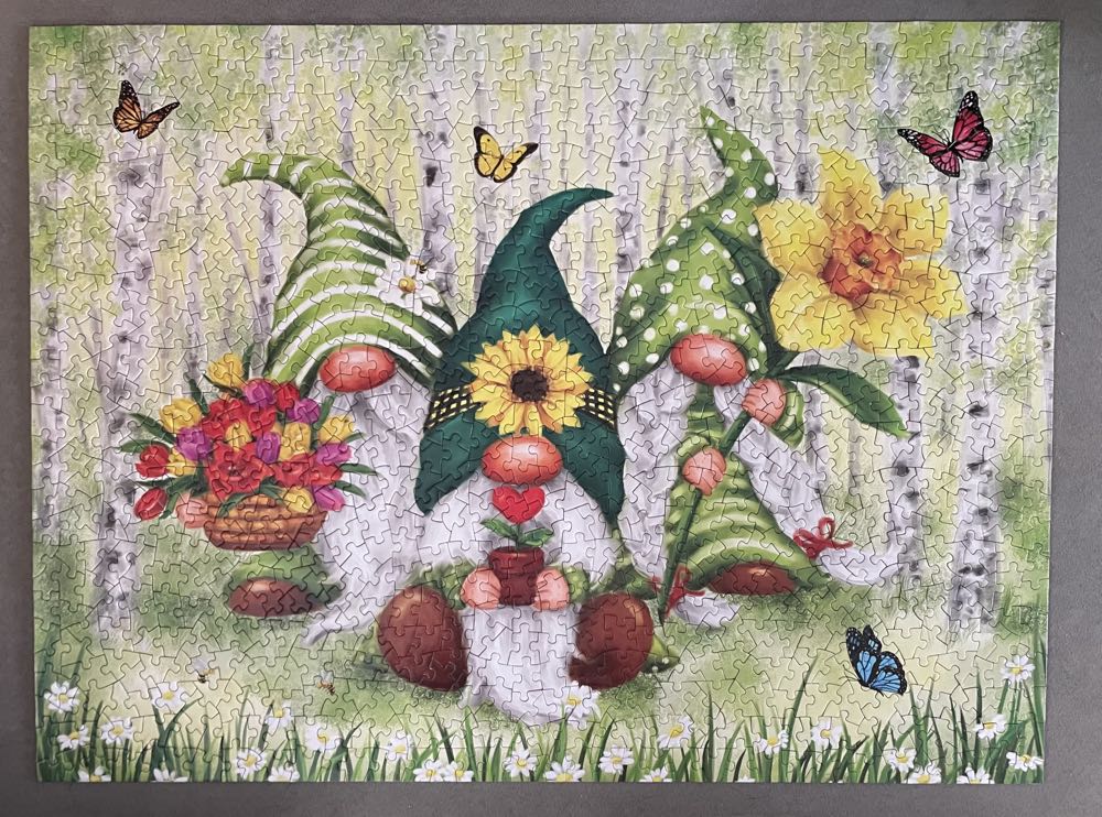 Playful Gnomes Puzzle Set Bundle By Makiko - Bits & Pieces puzzle collectible [Barcode 192949082725] - Main Image 2