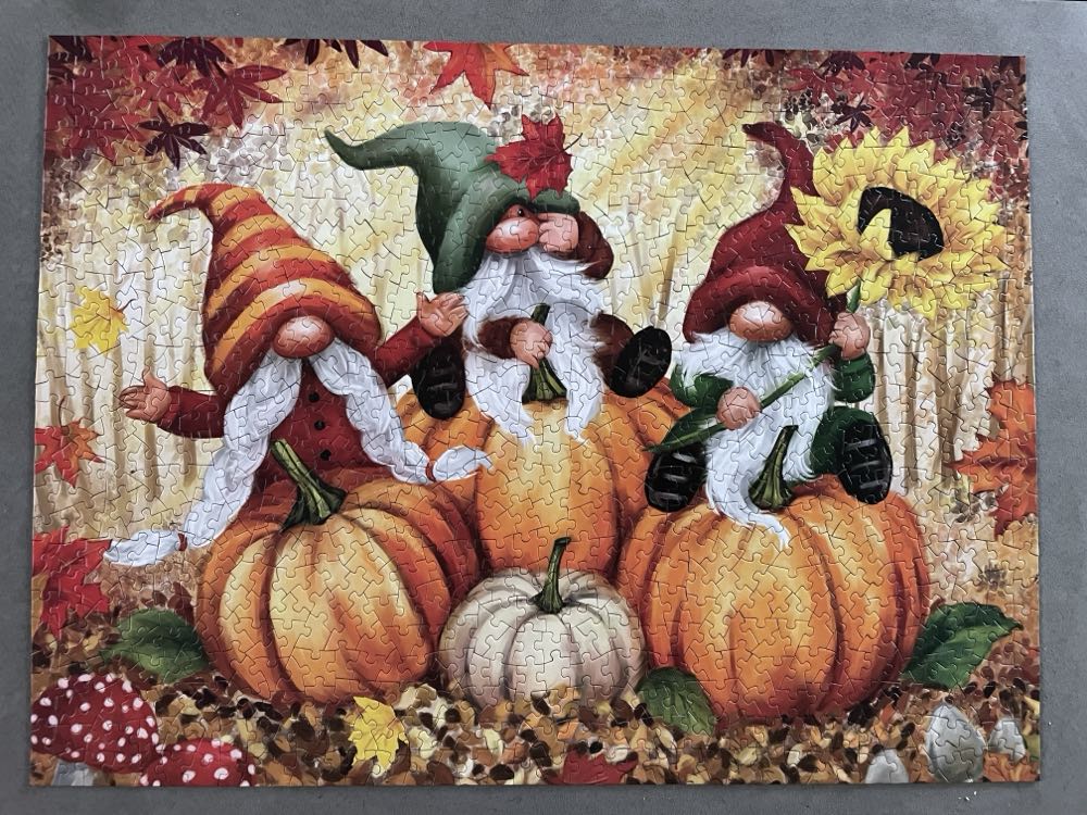 Playful Gnomes Puzzle Set Bundle By Makiko - Bits & Pieces puzzle collectible [Barcode 192949082725] - Main Image 4