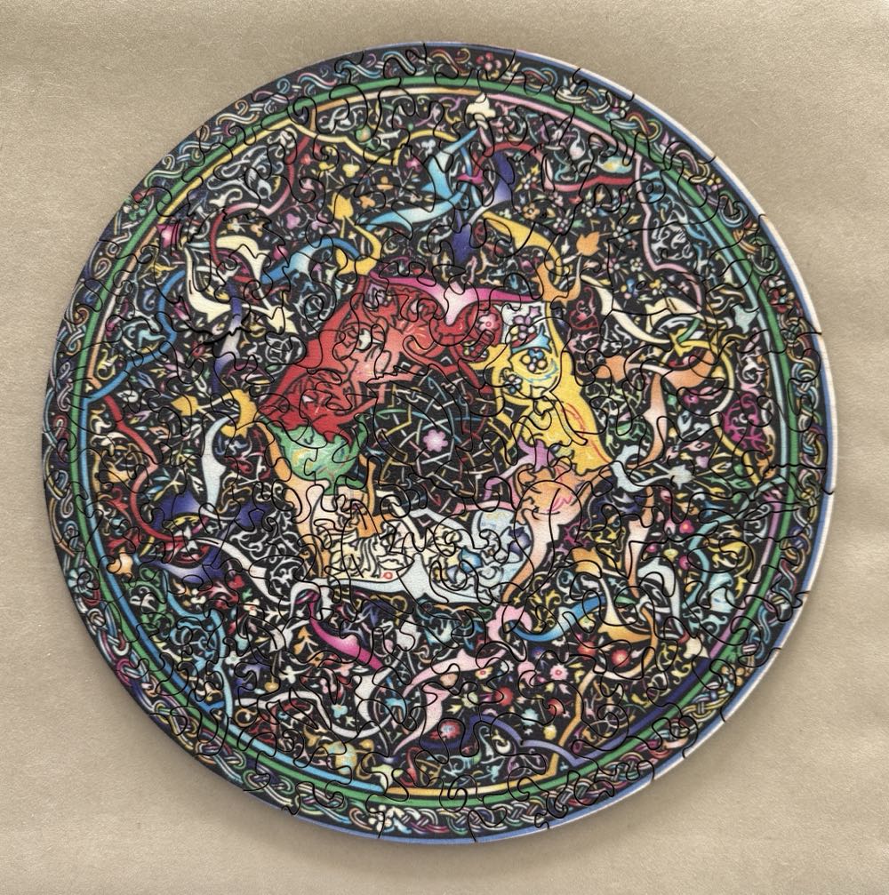 Round Wooden Puzzle - Temu puzzle collectible - Main Image 2