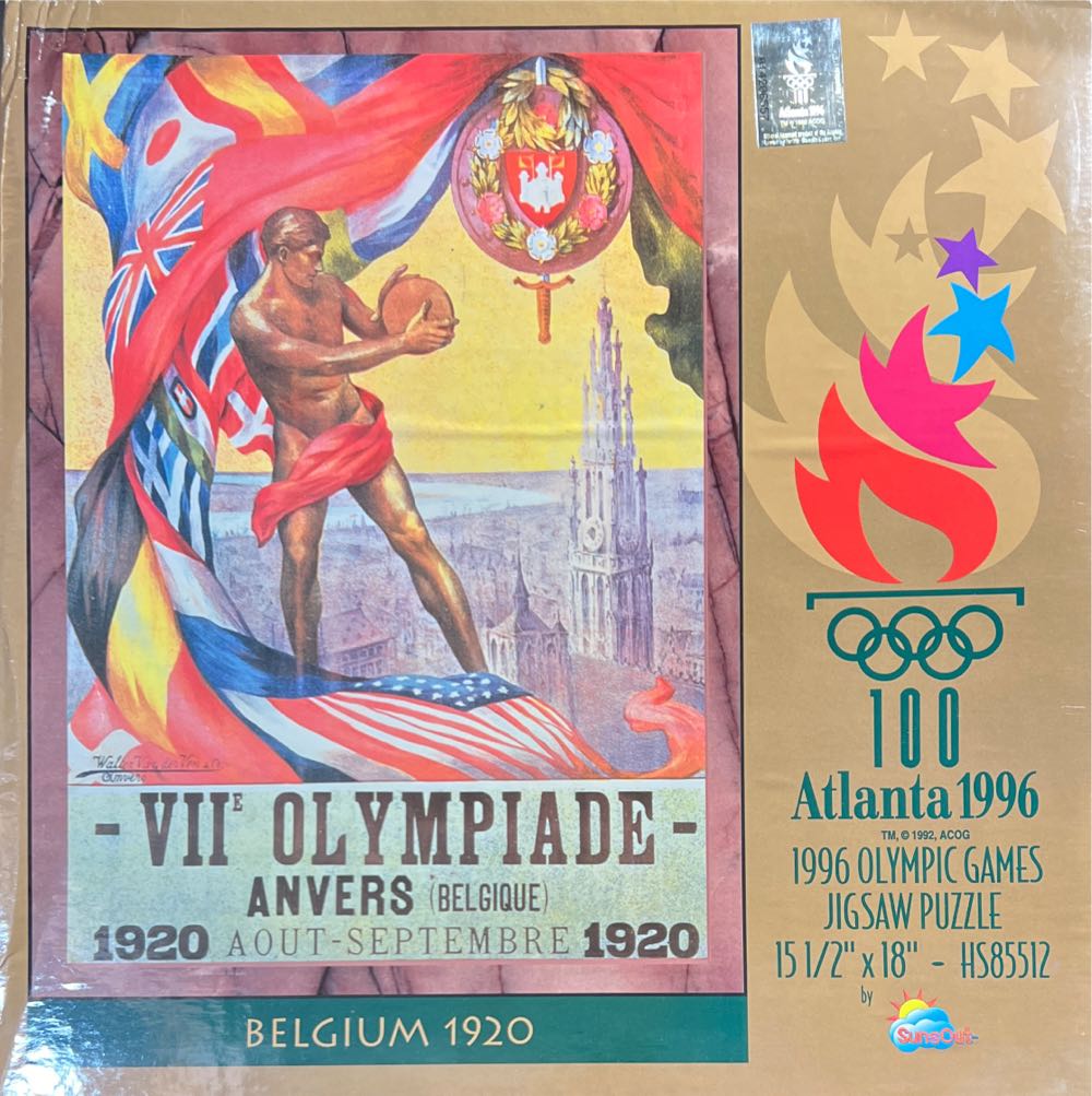 Atlanta Olympic Games Puzzle 550 Pcs Belgium 1920 Sunsout New Sealed In Box - SunsOut puzzle collectible [Barcode 796780855120] - Main Image 2