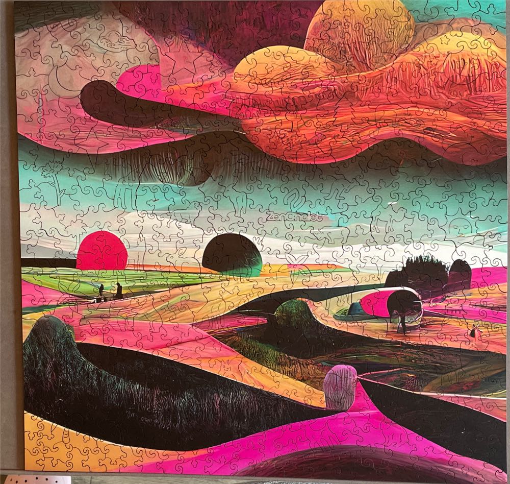 Colorful Landscape - Zen Chalet puzzle collectible [Barcode 850043982173] - Main Image 2