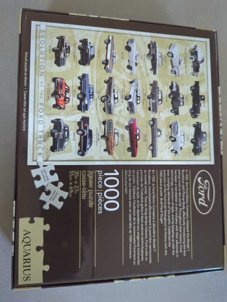 Evolution Of The Ford Truck (24BC-0001) - Aquarius 🇺🇲 puzzle collectible [Barcode 840391101500] - Main Image 2