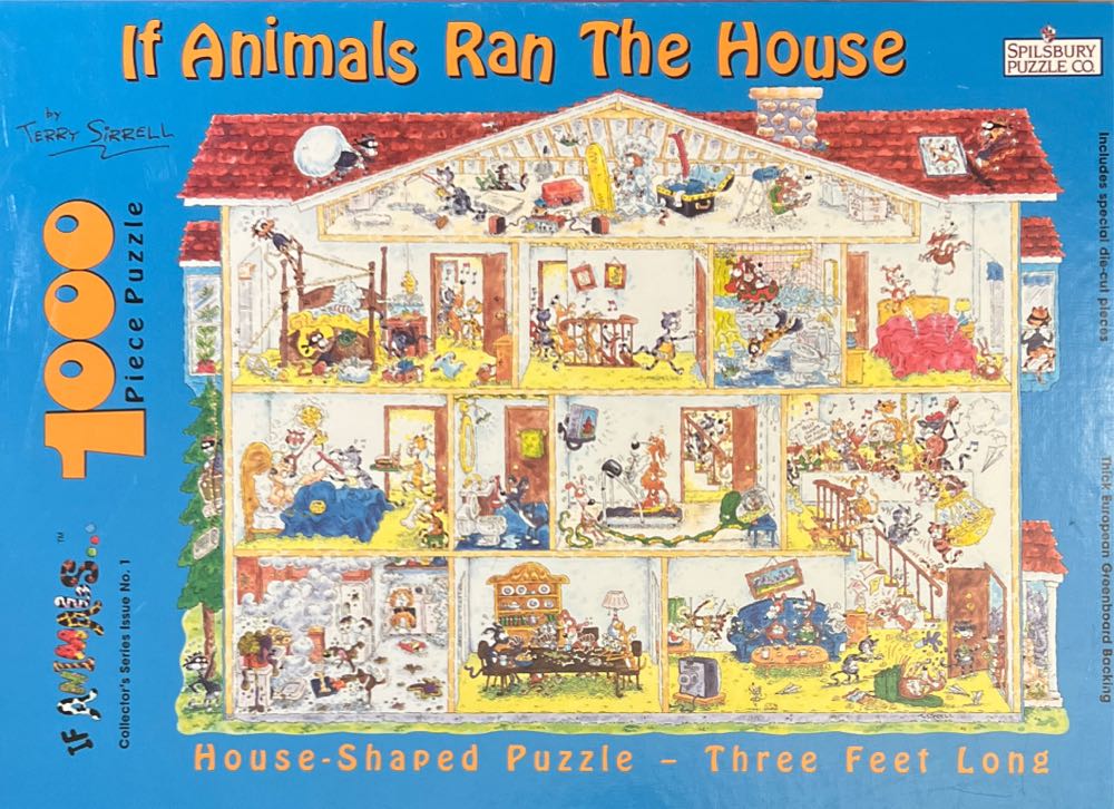 If Animals Ran The House Terry Sirrell Pc Jigsaw Spilsbury Puzzle 3 Feet - Spilsbury puzzle collectible [Barcode 612769008281] - Main Image 2