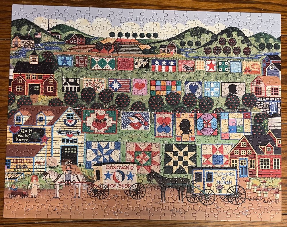 Quilt Valley Farm - The Jigsaw Puzzle Factory puzzle collectible - Main Image 2
