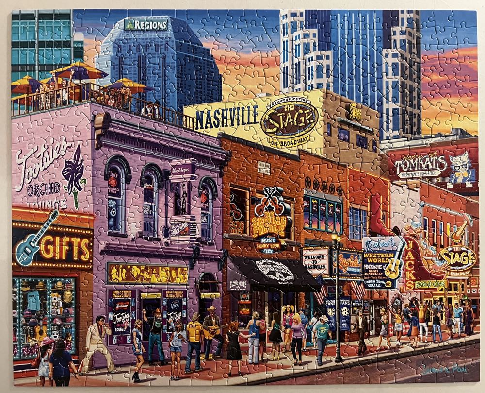 Nashville Music City - Boardwalk Puzzle Company puzzle collectible [Barcode 671095005975] - Main Image 2