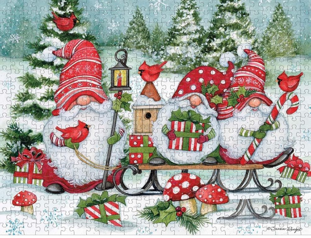 Holiday Gnomes - Lang puzzle collectible [Barcode 9781469427539] - Main Image 3