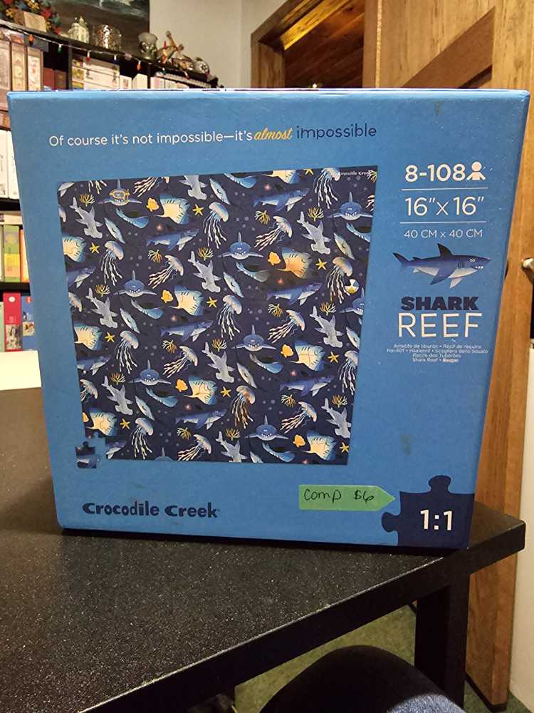 Almost Impossible Puzzle: Shark Reef - Crocodile Creek puzzle collectible [Barcode 732396283032] - Main Image 2