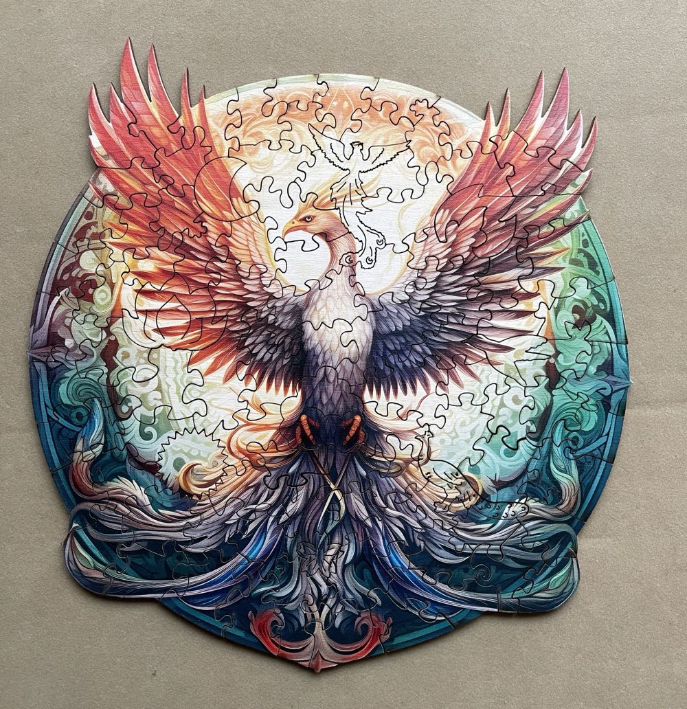 Mysterious Phoenix Wooden Puzzle - Temu puzzle collectible - Main Image 2