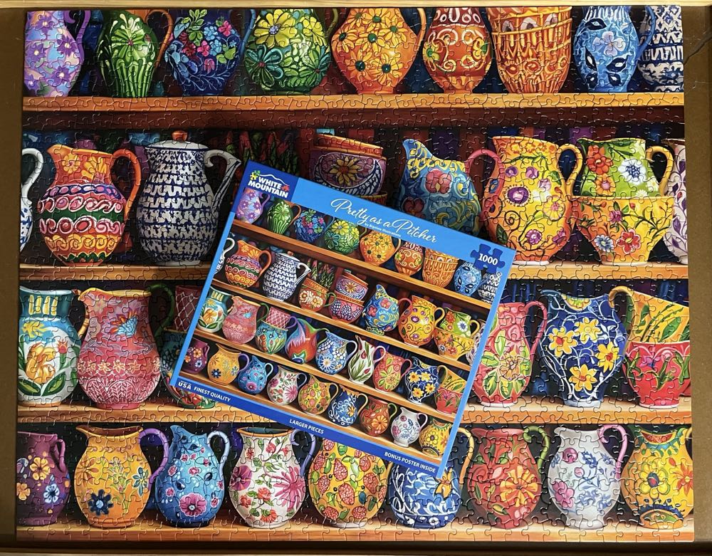 Pretty As A Pitcher - White Mountain puzzle collectible [Barcode 724819267958] - Main Image 3