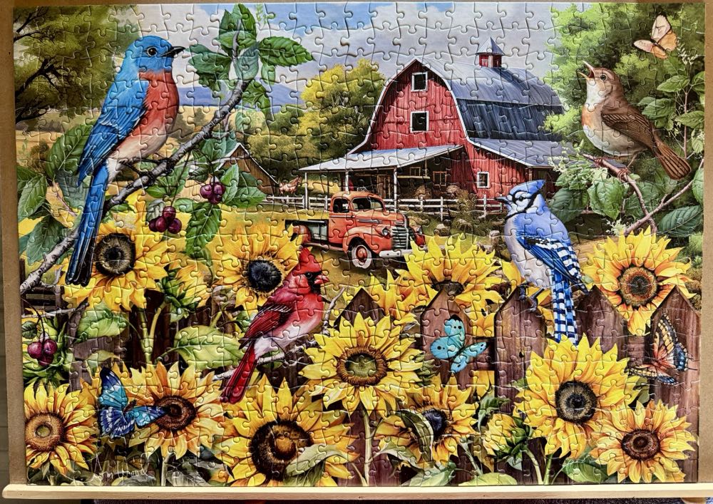 Sunflower Friends - Buffalo Games puzzle collectible [Barcode 079346332694] - Main Image 2