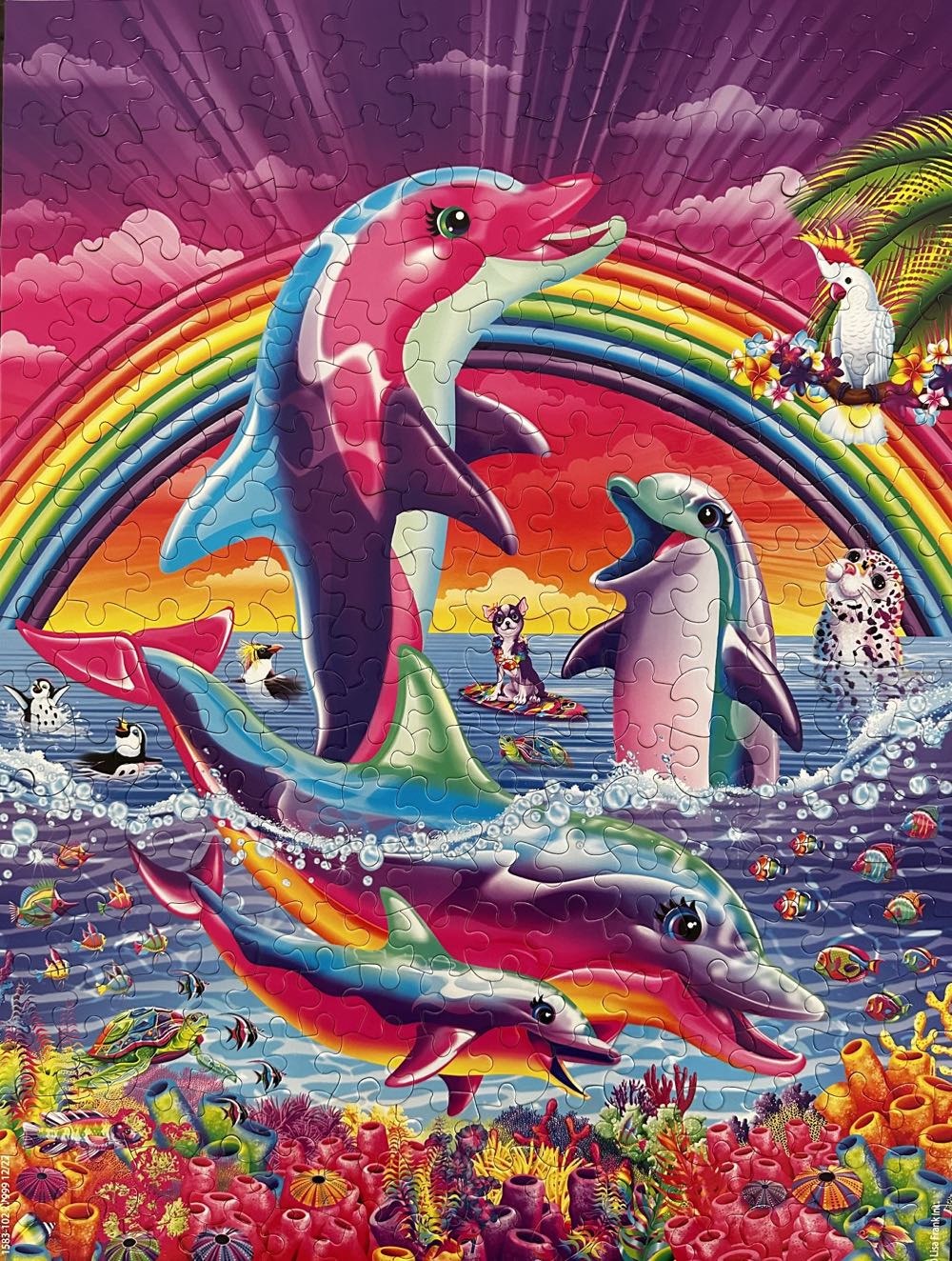 Dancing Dolphins - Lisa Frank (Bendon) puzzle collectible [Barcode 805219508770] - Main Image 2