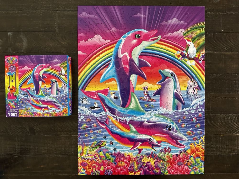 Dancing Dolphins - Lisa Frank (Bendon) puzzle collectible [Barcode 805219508770] - Main Image 4