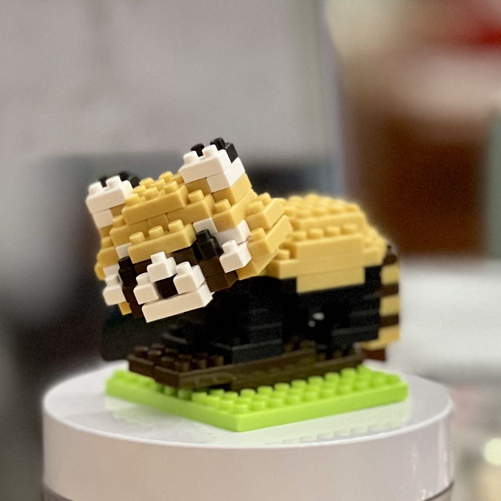 Daiso Petit Block Series From Japan Lesser Animal Mini Panda 3d Small  puzzle collectible [Barcode 4550480067667] - Main Image 3